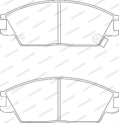Wagner WBP21012A - Kit de plaquettes de frein, frein à disque cwaw.fr