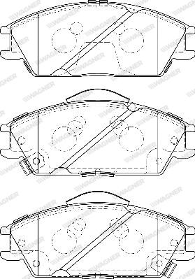 Wagner WBP21012B - Kit de plaquettes de frein, frein à disque cwaw.fr