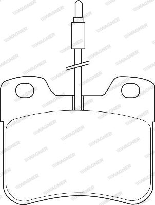 Wagner WBP21076A - Kit de plaquettes de frein, frein à disque cwaw.fr