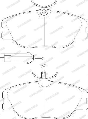 Wagner WBP21147A - Kit de plaquettes de frein, frein à disque cwaw.fr