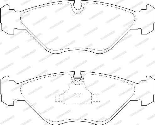 Wagner WBP21154A - Kit de plaquettes de frein, frein à disque cwaw.fr