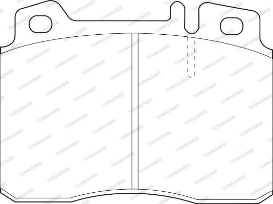 Wagner WBP21153A - Kit de plaquettes de frein, frein à disque cwaw.fr
