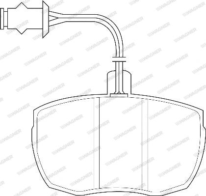 Wagner WBP21160A - Kit de plaquettes de frein, frein à disque cwaw.fr