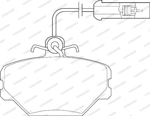 Wagner WBP21100A - Kit de plaquettes de frein, frein à disque cwaw.fr