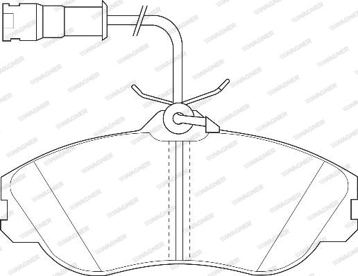 Wagner WBP21137A - Kit de plaquettes de frein, frein à disque cwaw.fr