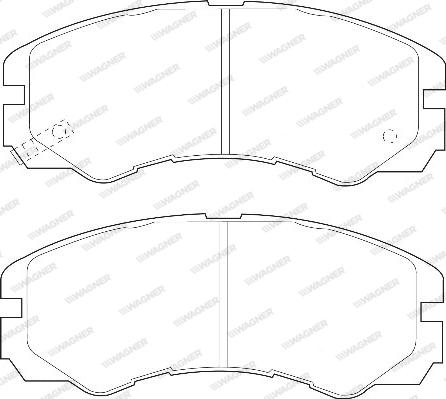 Wagner WBP21845A - Kit de plaquettes de frein, frein à disque cwaw.fr