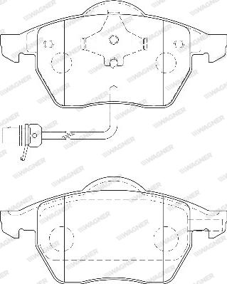 Wagner WBP21848B - Kit de plaquettes de frein, frein à disque cwaw.fr