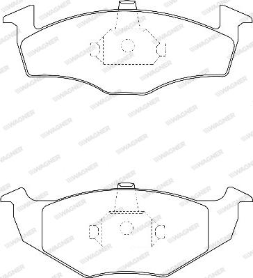 Wagner WBP21866A - Kit de plaquettes de frein, frein à disque cwaw.fr