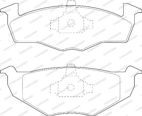 Wagner WBP21866C - Kit de plaquettes de frein, frein à disque cwaw.fr