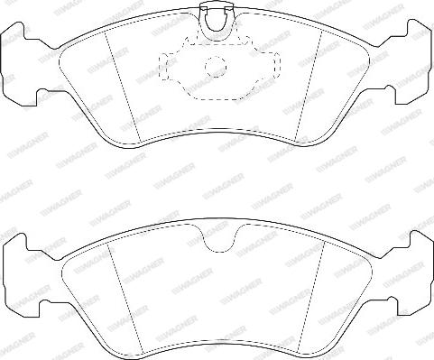 Wagner WBP21862A - Kit de plaquettes de frein, frein à disque cwaw.fr