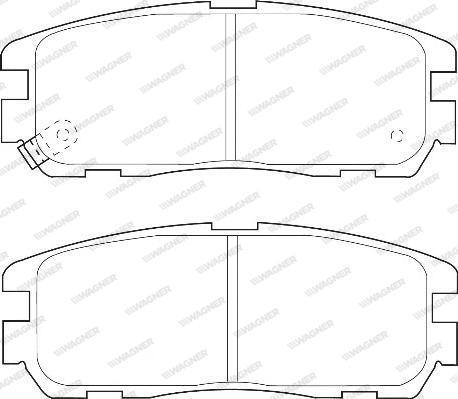 Wagner WBP21875A - Kit de plaquettes de frein, frein à disque cwaw.fr