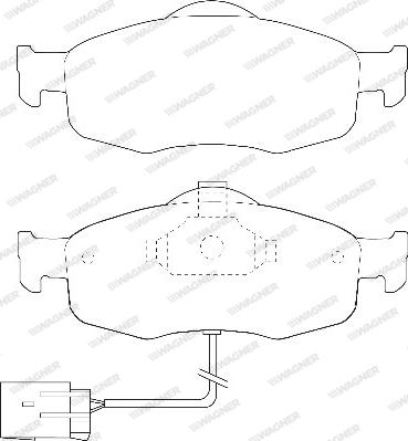 Wagner WBP21395A - Kit de plaquettes de frein, frein à disque cwaw.fr