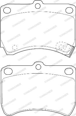 Wagner WBP21355A - Kit de plaquettes de frein, frein à disque cwaw.fr