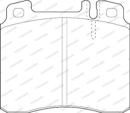 Wagner WBP21303A - Kit de plaquettes de frein, frein à disque cwaw.fr