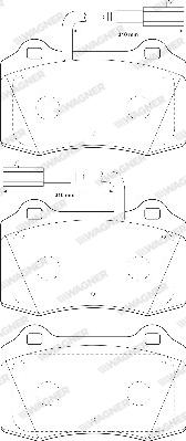 Wagner WBP21381A - Kit de plaquettes de frein, frein à disque cwaw.fr