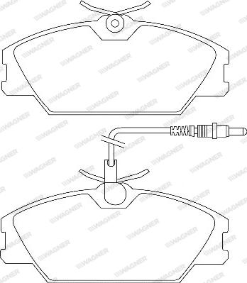 Wagner WBP21388A - Kit de plaquettes de frein, frein à disque cwaw.fr