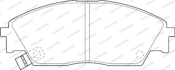 Wagner WBP21322A - Kit de plaquettes de frein, frein à disque cwaw.fr