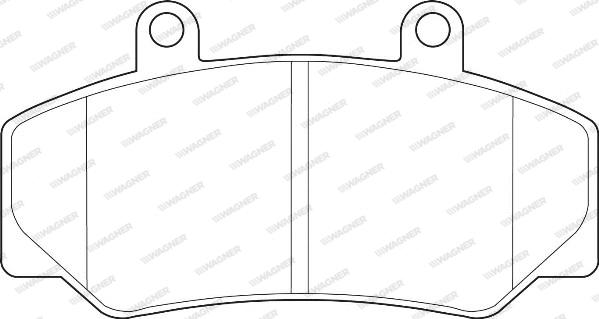 Wagner WBP21232A - Kit de plaquettes de frein, frein à disque cwaw.fr