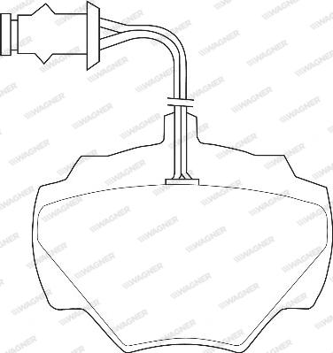 Wagner WBP21237A - Kit de plaquettes de frein, frein à disque cwaw.fr