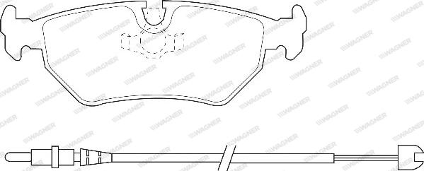 Wagner WBP21275A - Kit de plaquettes de frein, frein à disque cwaw.fr