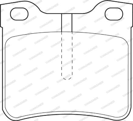 Wagner WBP21278C - Kit de plaquettes de frein, frein à disque cwaw.fr