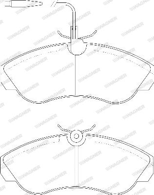 Wagner WBP21799A - Kit de plaquettes de frein, frein à disque cwaw.fr