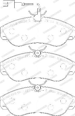 Wagner WBP21799B - Kit de plaquettes de frein, frein à disque cwaw.fr