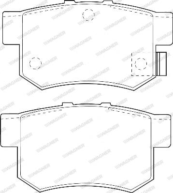 Wagner WBP21719A - Kit de plaquettes de frein, frein à disque cwaw.fr