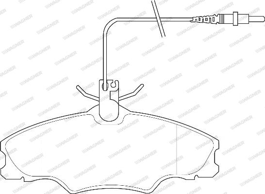 Wagner WBP21724A - Kit de plaquettes de frein, frein à disque cwaw.fr