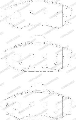 Wagner WBP21725A - Kit de plaquettes de frein, frein à disque cwaw.fr