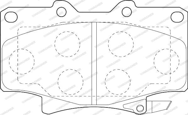 Wagner WBP21775A - Kit de plaquettes de frein, frein à disque cwaw.fr