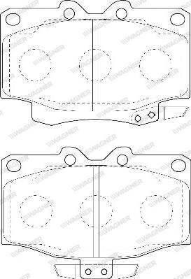 Wagner WBP21777A - Kit de plaquettes de frein, frein à disque cwaw.fr