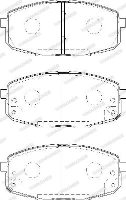 Wagner WBP23966A - Kit de plaquettes de frein, frein à disque cwaw.fr