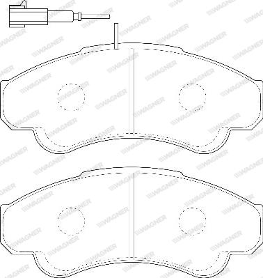 Wagner WBP23919A - Kit de plaquettes de frein, frein à disque cwaw.fr