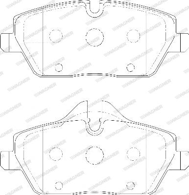 Wagner WBP23915A - Kit de plaquettes de frein, frein à disque cwaw.fr