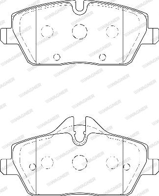Wagner WBP23915B - Kit de plaquettes de frein, frein à disque cwaw.fr