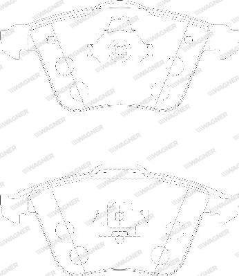 Wagner WBP23912A - Kit de plaquettes de frein, frein à disque cwaw.fr