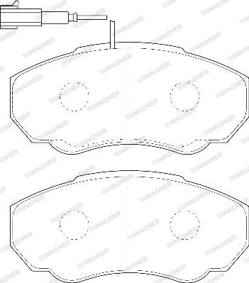 Wagner WBP23917A - Kit de plaquettes de frein, frein à disque cwaw.fr