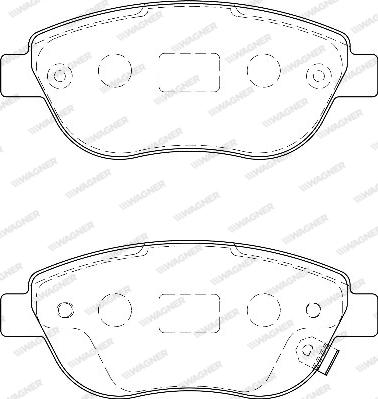 Wagner WBP23981A - Kit de plaquettes de frein, frein à disque cwaw.fr