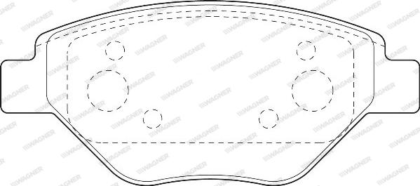 Wagner WBP23934A - Kit de plaquettes de frein, frein à disque cwaw.fr