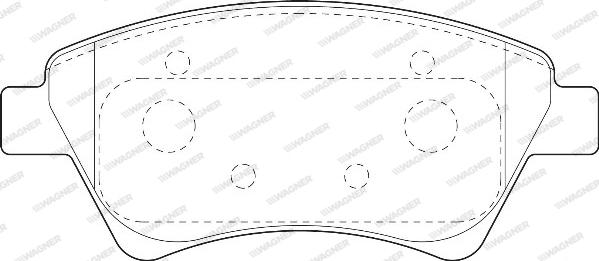 Wagner WBP23930A - Kit de plaquettes de frein, frein à disque cwaw.fr