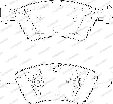 Wagner WBP23922A - Kit de plaquettes de frein, frein à disque cwaw.fr