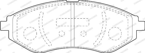 Wagner WBP23974A - Kit de plaquettes de frein, frein à disque cwaw.fr