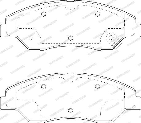 Wagner WBP23442A - Kit de plaquettes de frein, frein à disque cwaw.fr