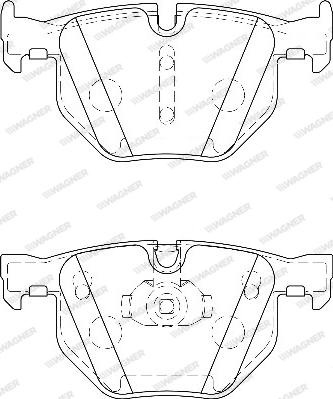 Wagner WBP23447A - Kit de plaquettes de frein, frein à disque cwaw.fr