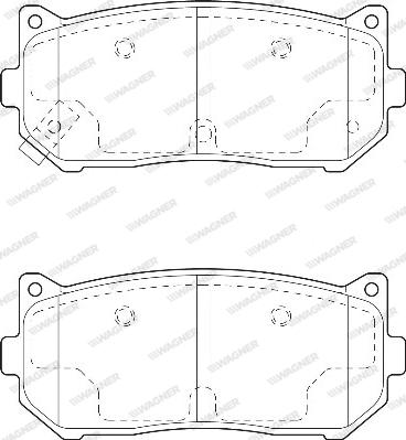 Wagner WBP23455A - Kit de plaquettes de frein, frein à disque cwaw.fr