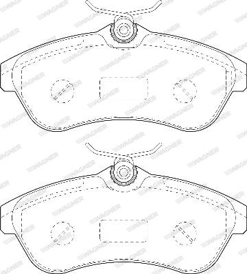 Wagner WBP23409A - Kit de plaquettes de frein, frein à disque cwaw.fr