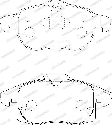 Wagner WBP23402A - Kit de plaquettes de frein, frein à disque cwaw.fr