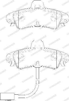 Wagner WBP23410A - Kit de plaquettes de frein, frein à disque cwaw.fr