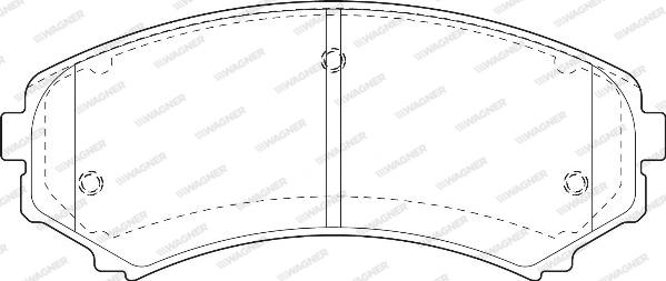 Wagner WBP23488A - Kit de plaquettes de frein, frein à disque cwaw.fr